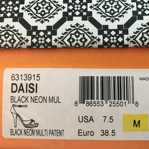 Isolá Black Neon Heels - Picture 7 of 7